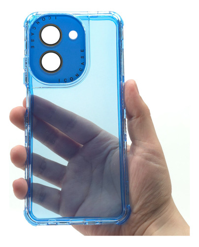 Funda 3 En 1 Para Poco C71 Case Protector 360 Carcasa Rudo Rainbow Dream - Azul Poco C71
