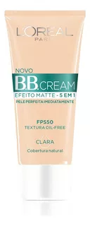 Base Bb Cream L'oréal Paris Efeito Matte Clara Fps 50
