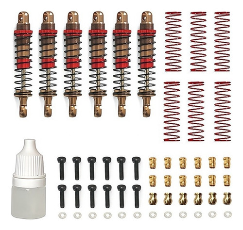 Amortiguador De Aceite Metálico Para 1/18 Fms 6x6 Rc Crawler