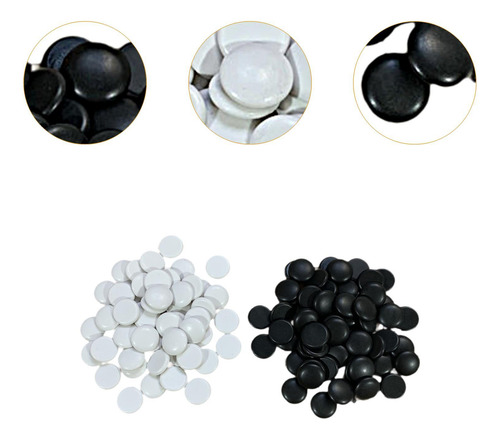 100 Peças Go Jogo De Tabuleiro Peças De Acessórios 2,2 Cm