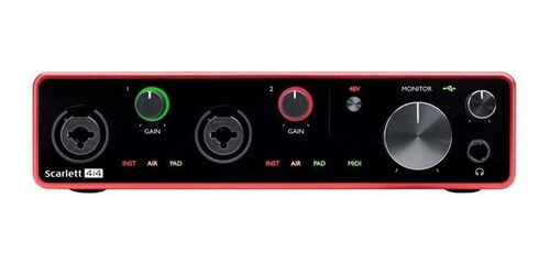 Imagem 4 de 5 de Interface De Áudio Scarlett 4i4 Geração 3 - Focusrite - Nf