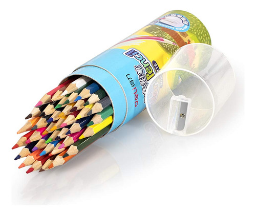 Paquete De 36 Lápices De Colores Con Sacapuntas Color Del Trazo
