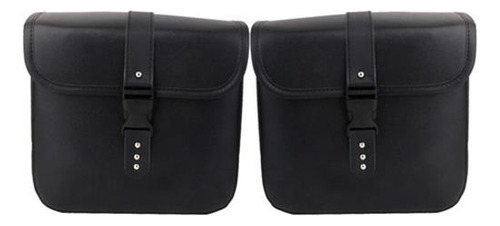 1 Par Alforjas Laterales Silla Cuero Pu For Moto .