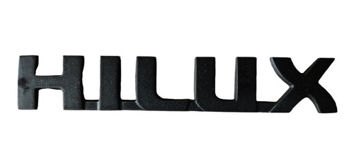 Emblema Insignia Letras Toyota Hilux Negras Metal Negro