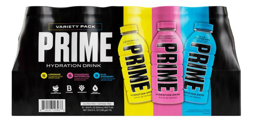 Prime Hydration Drink Variety Pack 15 Pz 