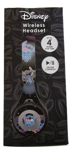 Disney Stitch Audifonos Wireless Headset Bluetooth Color Azul