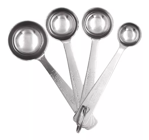 CUCHARAS MEDIDORAS ACERO INOX 4 PZ - Venta de productos para