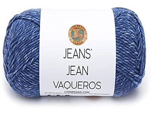 (1 Ovillo) Lion Brand Yarn Jeans Yarn, Stonewash