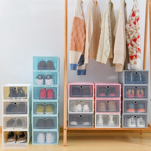 Imagen 6 de 8 de Cajas Organizadora Zapatos X 6 Cajas (h/ T.45) Exhibidor
