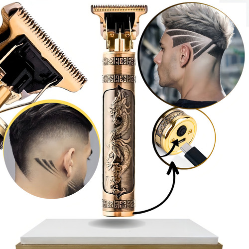 Máquina De Cortar Cabelo Fazer Barba Acabamento Dragão