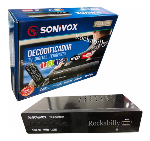 Decodificador Tdt Con Wifi Y Youtube Sonivox Vs-dvb1759