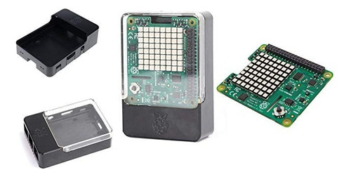 Raspberry Pi 3 Sense Hat Sensores Matriz Led Rgb + Case 