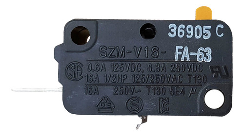 Micro Chave Szm-v16-fa-63 Ms3047g Ms3052r Micro-ondas LG