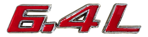 Insignia Emblema Lateral 6.4l Dodge Ram Rojo