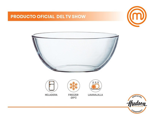 Ensaladera Bowl De Vidrio Hudson 23 X 11 Cm