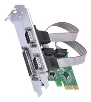 Comprar Placa Serial Rs232 Pci-e Express X1 Com 2 Portas Serial Db9