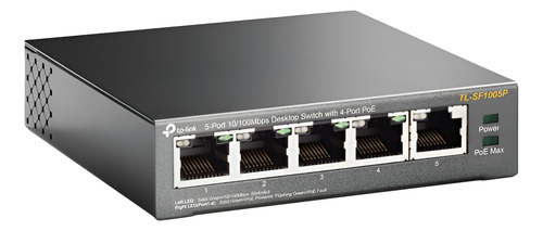 Switch Tp-link Tl-sf1005p 5 Puertos Poe Rj45 10/100 Mbps