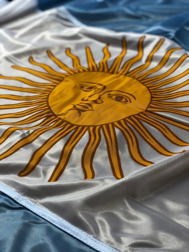 Imagen 2 de 4 de Bandera Argentina De Flameo 140x224cms * Oficial * Reforzada