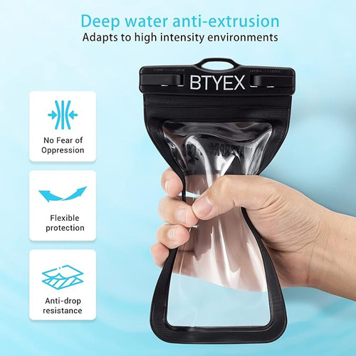 Y Bolsa De Teléfono Impermeable Transparente Para Nadar