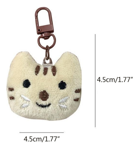 Llavero De Peluche Con Forma De Gato Y Pez, Mochila Escolar