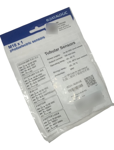 S5n-pa-5-g00-xg Datalogic Sensor Fotoeléctrico Tubular M18,