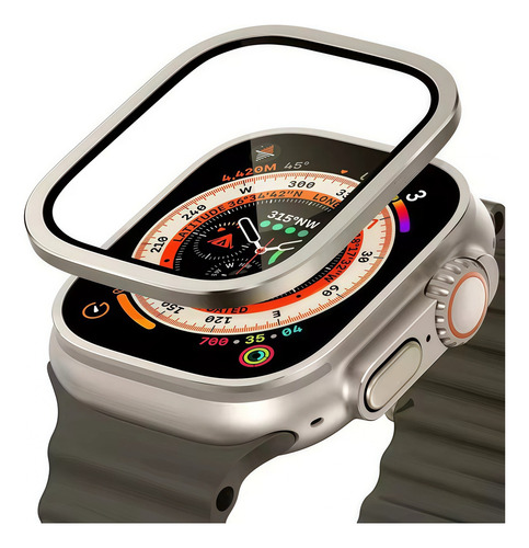 2pzs Case Metal+cristal Templado Para Apple Watch Ultra 2 1