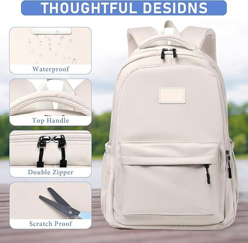 Mochila Para Ordenador Portátil, Mochila De Viaje, Mochila Impermeable,mochilas Para Hombres Y Mujeres Para Estudio, Viajes, Trabajo (casual, Negro,