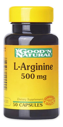 Good'n Natural L-arginine 500 Mg Frasco X 50 Cápsulas