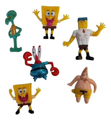 Bob Esponja Don Cangrejo Set X 6 Blister