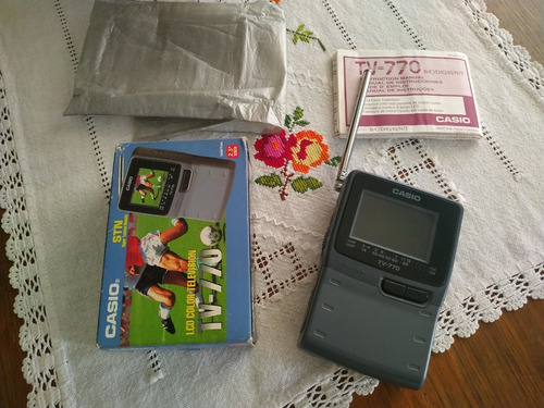 Imagem 2 de 10 de Mini Tv Casio - Tv 770 - Perfeito Estado - Funcionando