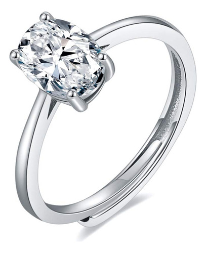 Anillo De Compromiso De Boda Con Circonita Cúbica Brillante