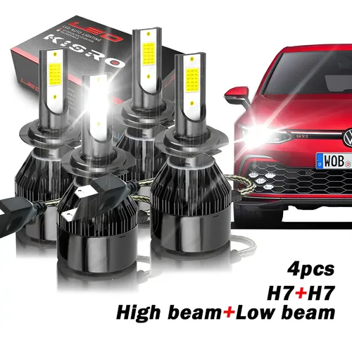 For Mercedes-Benz C300 2008-2017 - 4X H7+H7 LED Headlight Bulbs High