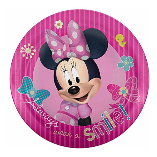 Zak. Designs Minnie Mouse Mmcx-0351 plato De Melamina (6 pac