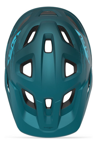 Casco Met Echo Mips Color Azul Petróleo Talla S/m (52-57cm)