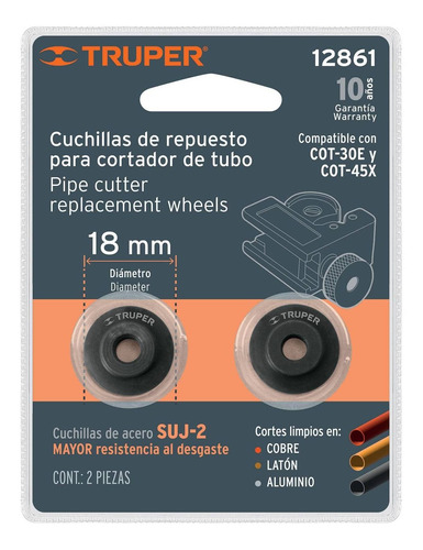 Repuesto Cuchillas Cortador Cot-45x Cot-30e 2 P 12861 6 Pz