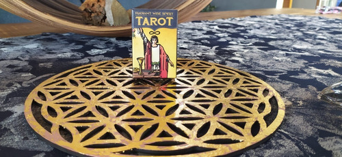 Imagen 3 de 5 de Mini Tarot Marsella Cartas + Flor De La Vida + Video Curso