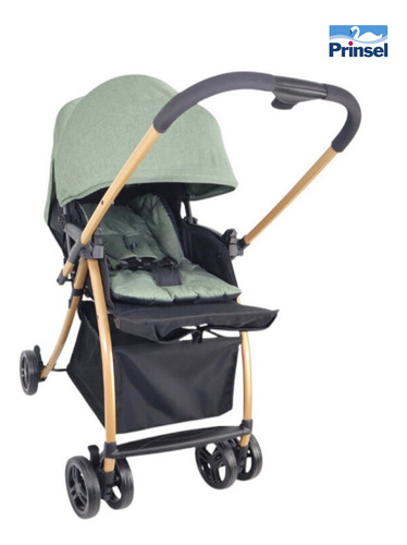 Carriola Para Bebe Prinsel Golf Lx Plegable Reversible Verde Musgo Negro