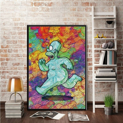 Imagen 2 de 10 de Cuadros-los Simpson 7,decorativo,95x60cm-16k Resolución