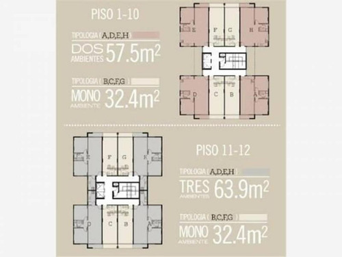 Imagen 5 de 7 de En Venta!! Departamento Monoambiente En Edificio Piamonte Ii