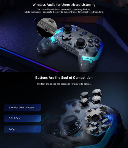 Gamepad Nubia Redmagic Phantom Blade para Nintendo, PC e telefone