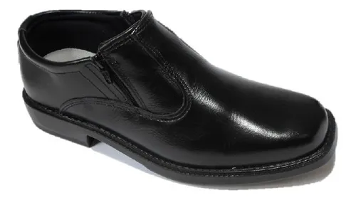 Sapato Masculino Kit 15 Pares Preto Social Couro Com Ziper