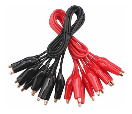 ZHITING 2 Piezas Pinza de Cocodrilo 500A Conexi/ón Bater/ía de Coche Abrazaderas de Cable de Refuerzo Aislamiento Battery Clamps Rojo//Negro