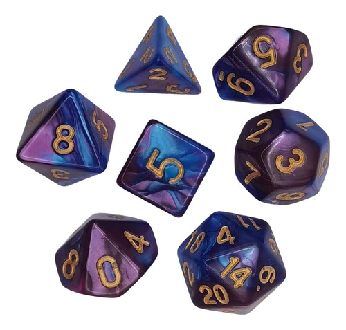 7x Conjunto De Dados Violeta Azul Violeta Azul Padrão