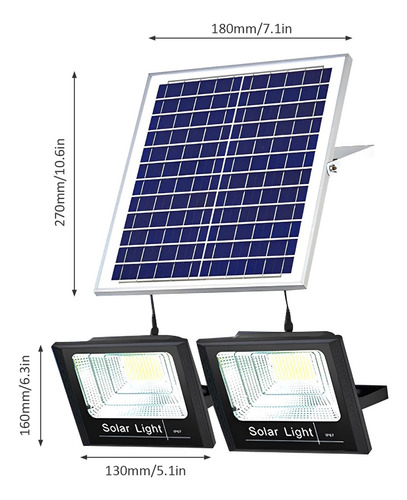 Luces Solares For Exteriores, Luz Led De Pared For Jardín,