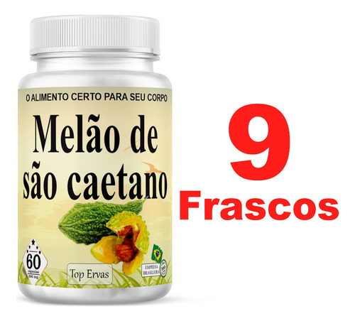 Fruta De Negro 9 Frascos 60 Caps Emediato Estoque Sabor Sem Sabor