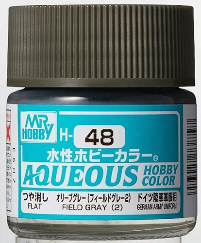 Mr Hobby Aqueous Color H48 Field Gray Mate Gris Campo