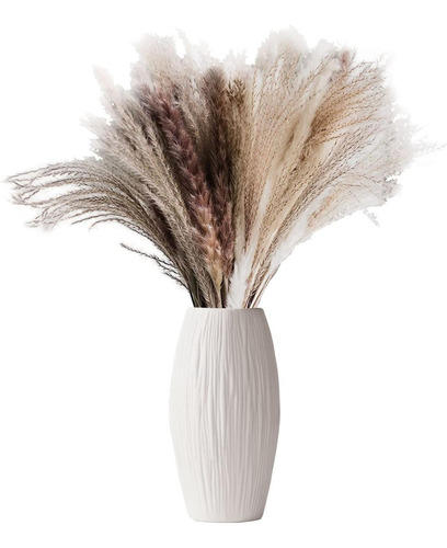 Plumero De Pampa Grass Planta Artificial Jardin M4 - Sheshu Color Marrón