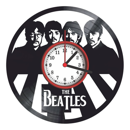 Relógio De Parede Disco Vinil - The Beatles Mod. 7 Rock