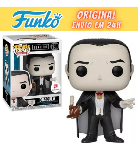 Boneco Funko Pop Monstros Universal Drácula - Exclusivo 799