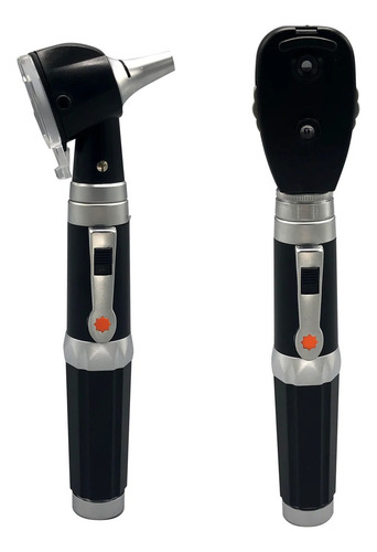 Set Otoscopio Y Oftalmoscopio Con Luz Led Tp302 Checkatek Color Negro